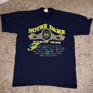 Vintage Made in USA Notre Dame Nutmeg Mills Shirt in flawless condition